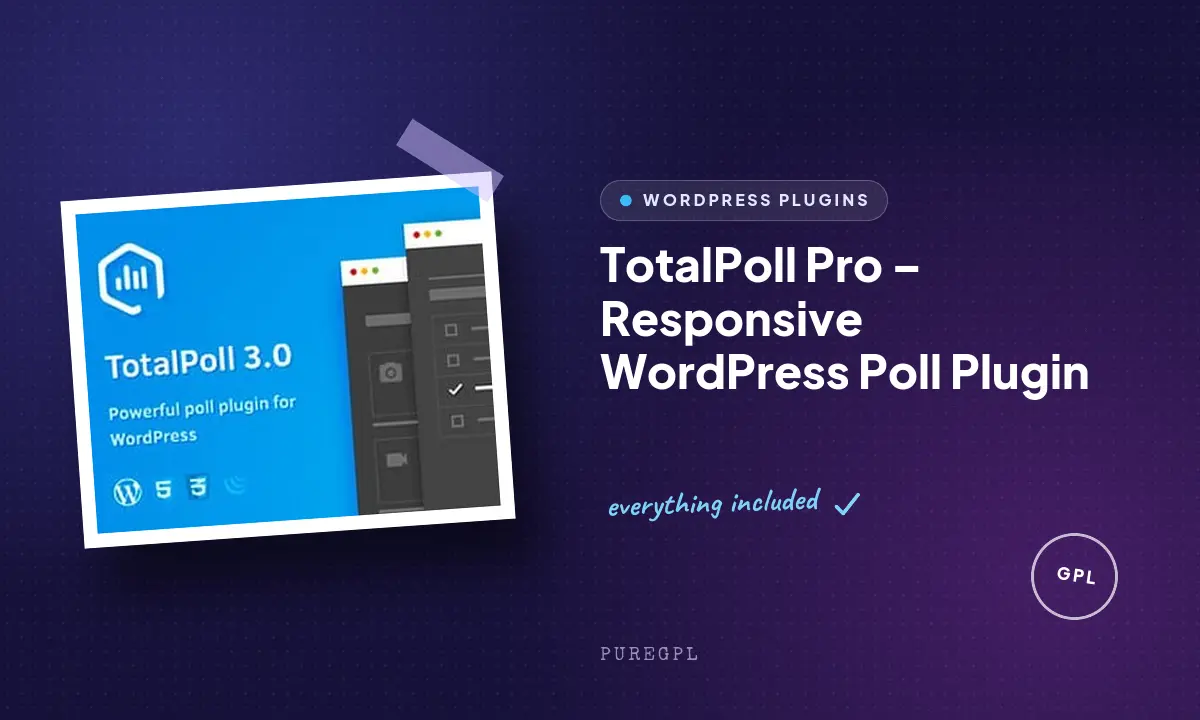TotalPoll Pro – Responsive WordPress Poll Plugin