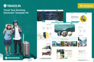 Travelin – Travel Booking Elementor Template Kit