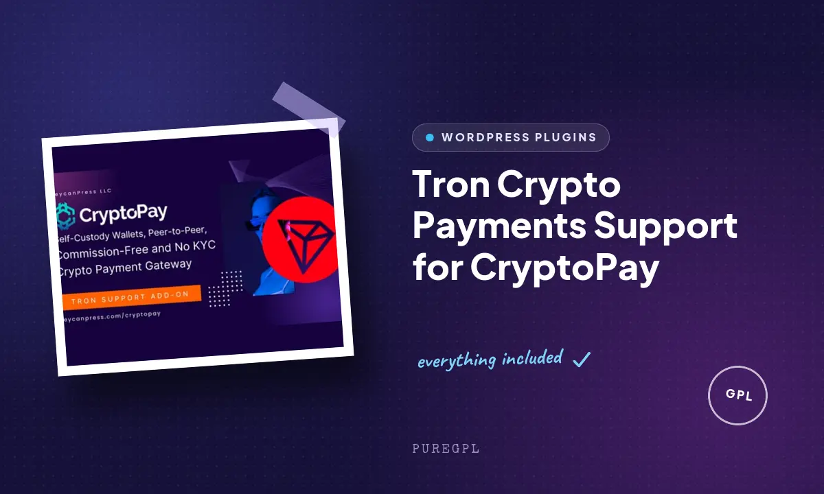 Tron Crypto Payments Support for CryptoPay