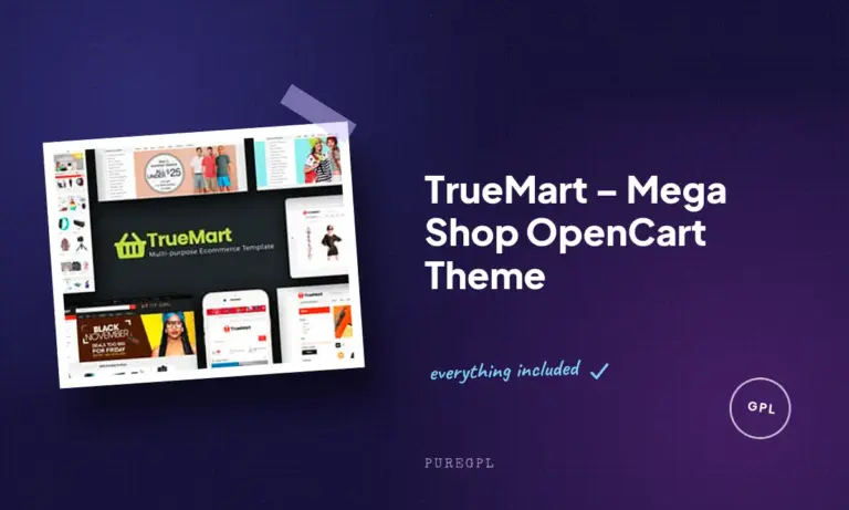 truemart mega shop opencart theme