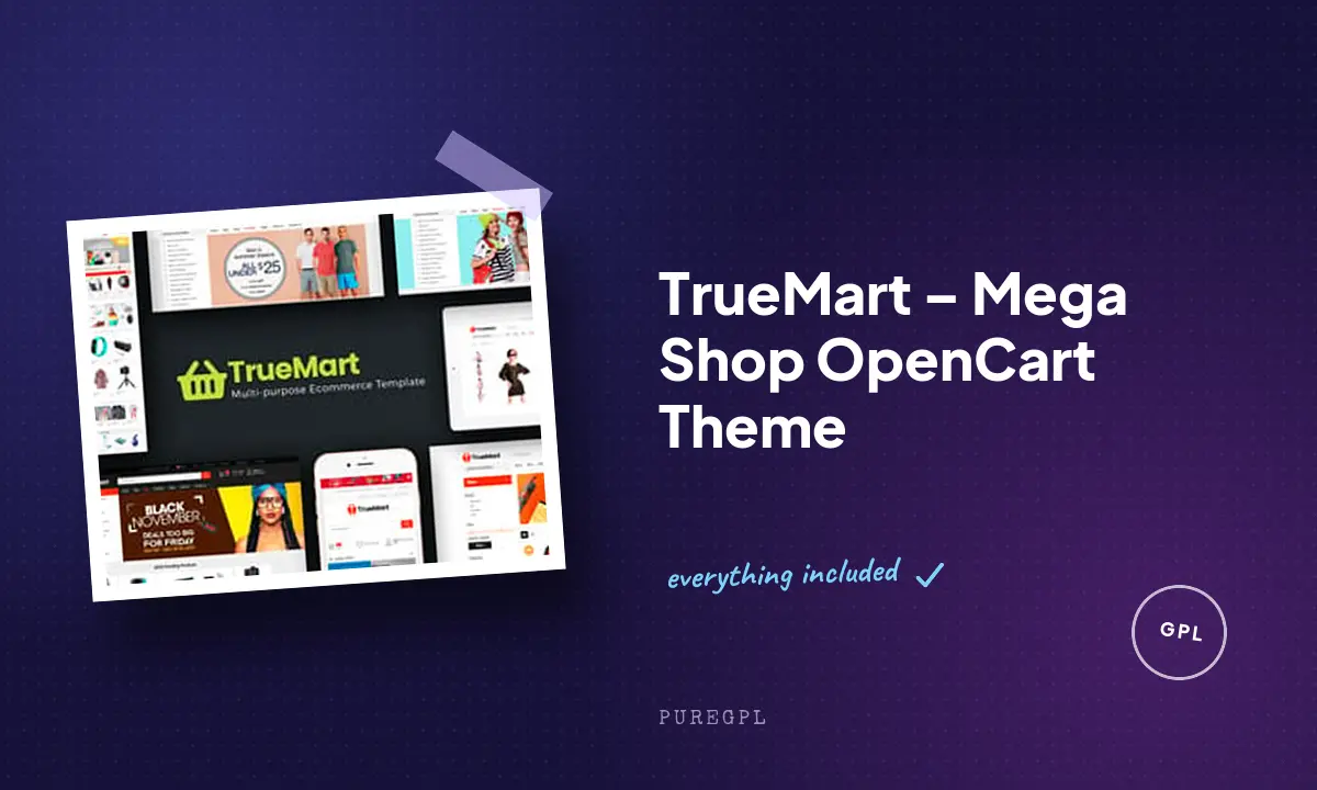 TrueMart – Mega Shop OpenCart Theme
