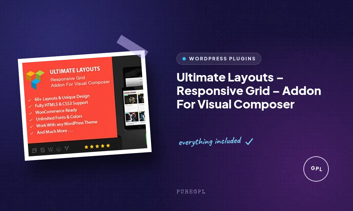 Ultimate Layouts – Responsive Grid – Addon For Visual Composer