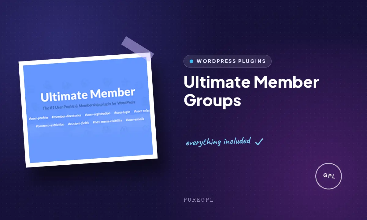 Ultimate member | Groups