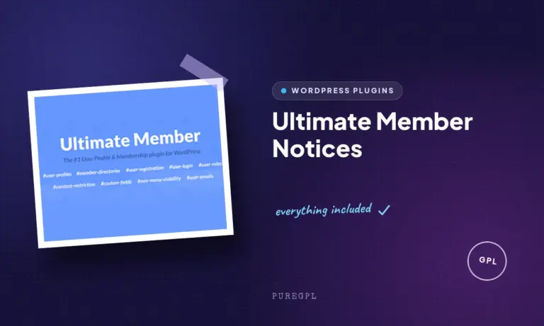 ultimate member notices