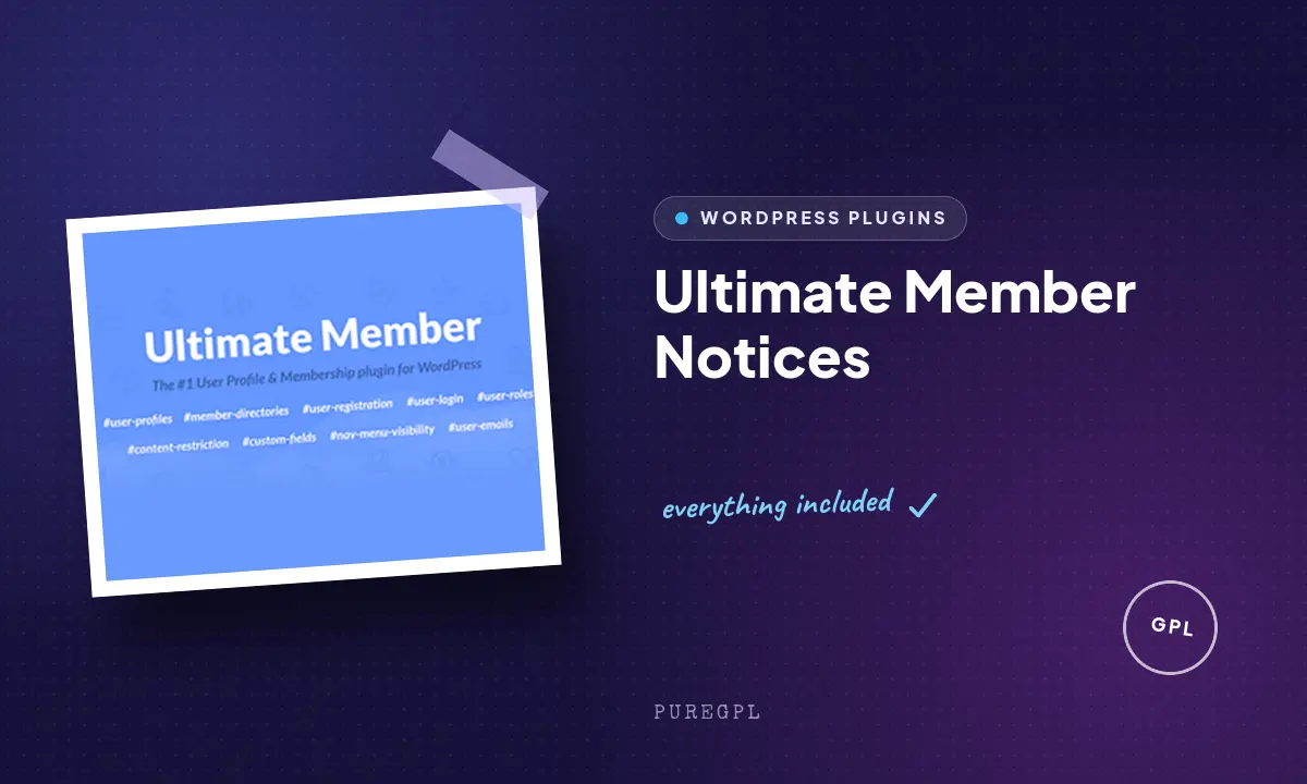 Ultimate member | Notices