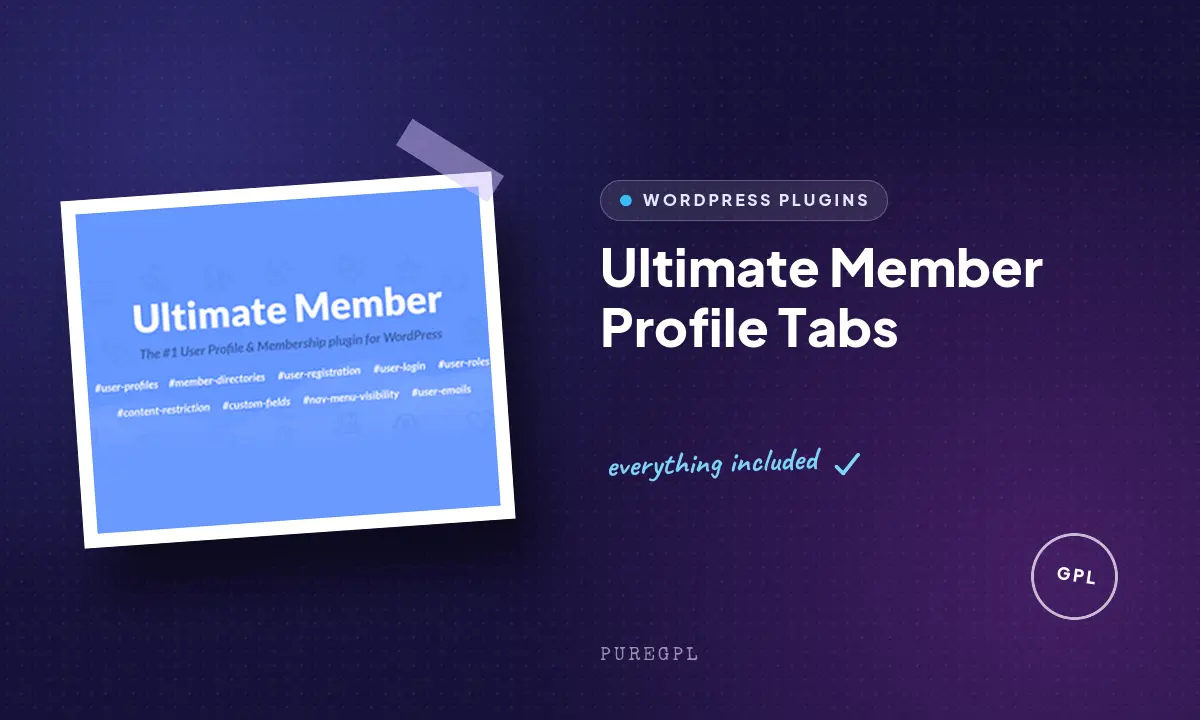 Ultimate member | Profile Tabs