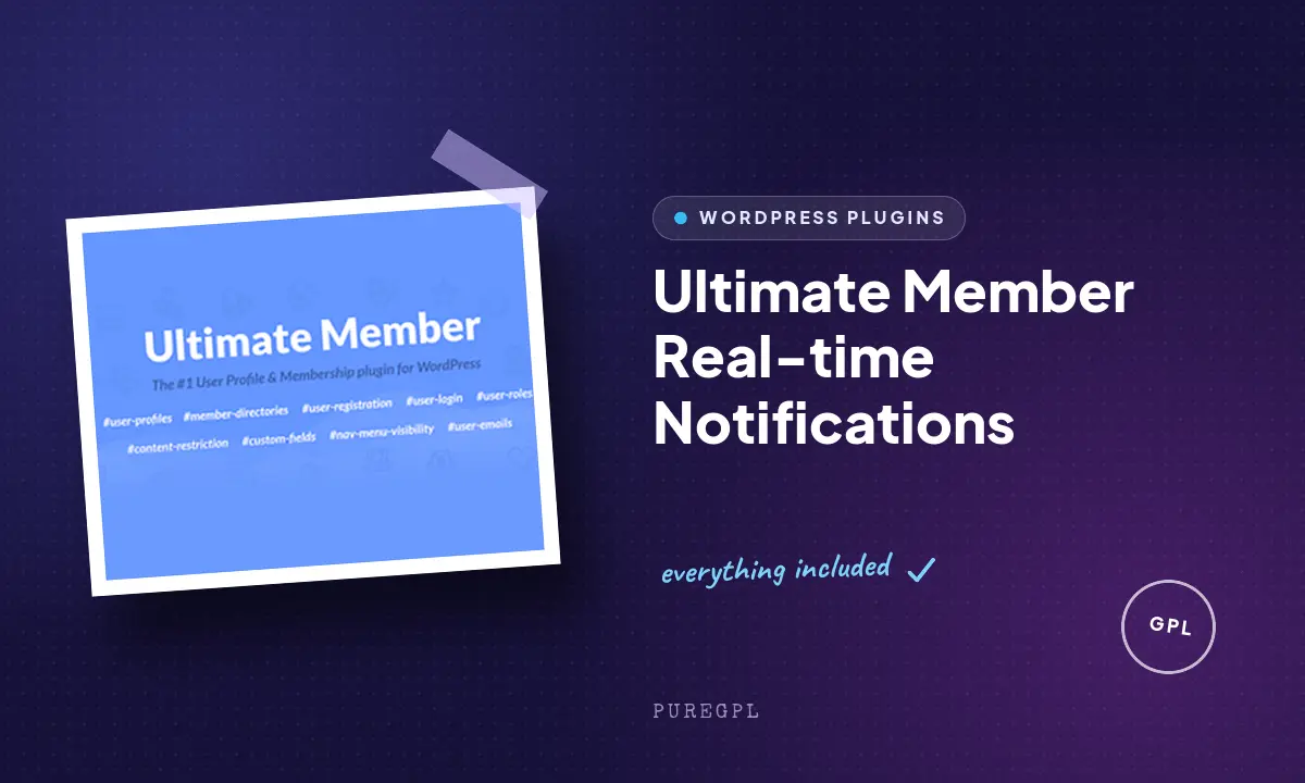 Ultimate member | Real-time Notifications