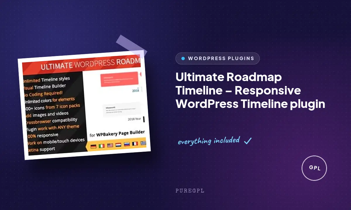 Ultimate Roadmap Timeline – Responsive WordPress Timeline plugin