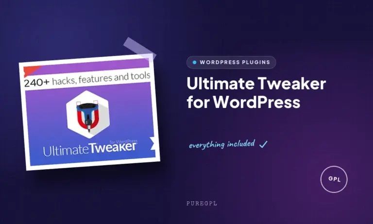 ultimate tweaker for wordpress