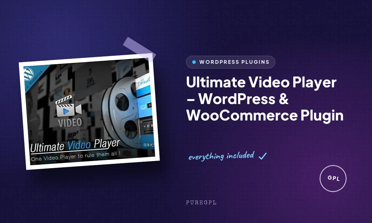 Ultimate Video Player – WordPress & WooCommerce Plugin