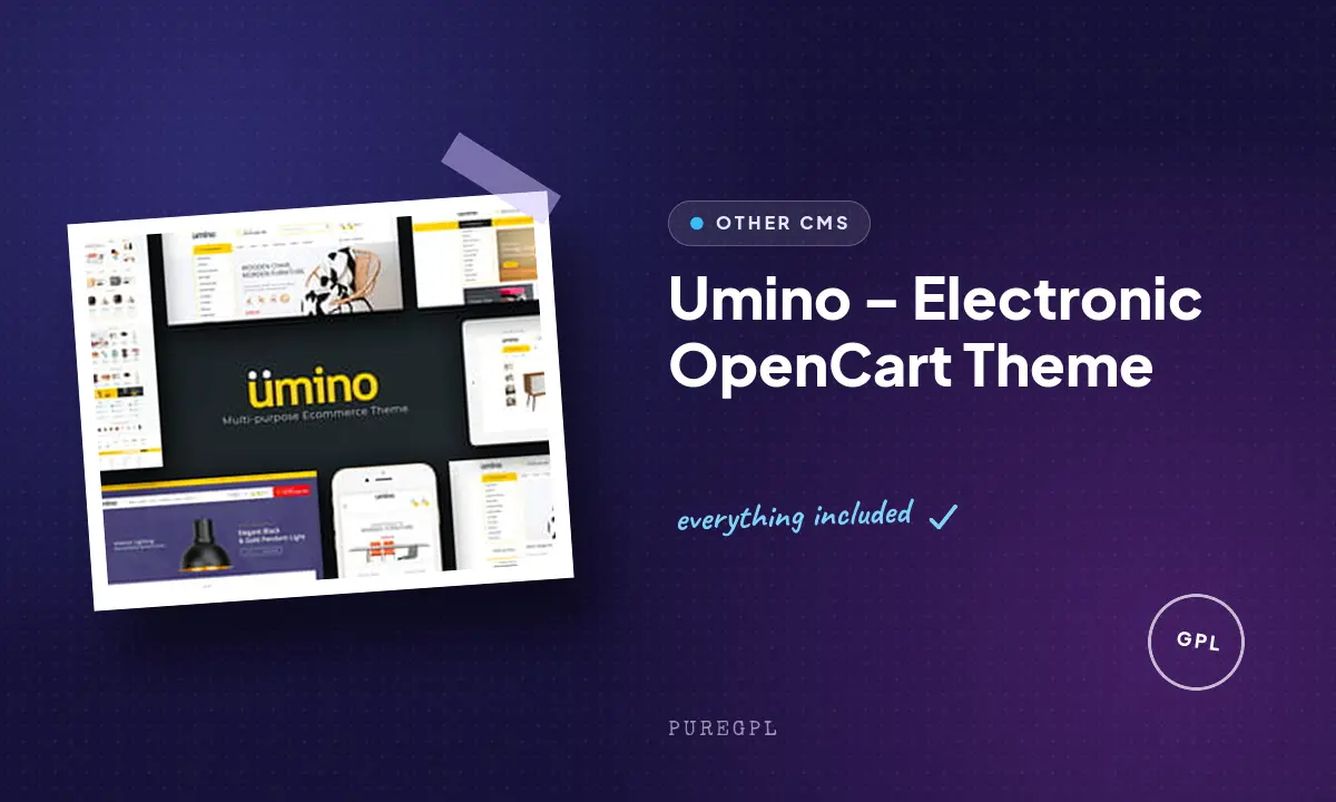 Umino – Electronic OpenCart Theme