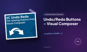undo redo buttons visual composer