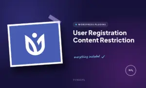 user registration content restriction