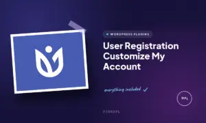 user registration customize my account