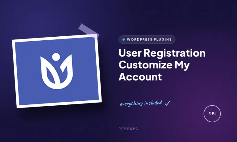 user registration customize my account