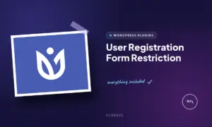 user registration form restriction