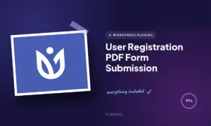 user registration pdf form submission