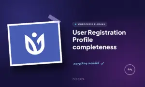 user registration profile completeness