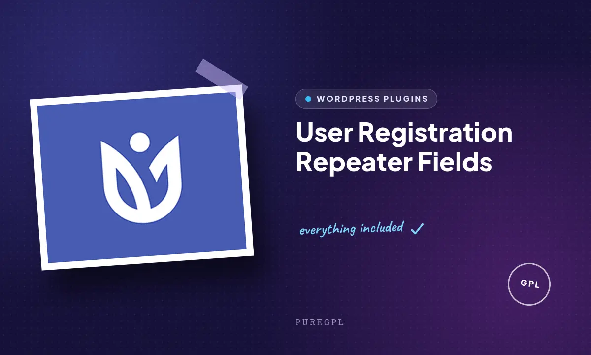User registration | Repeater Fields