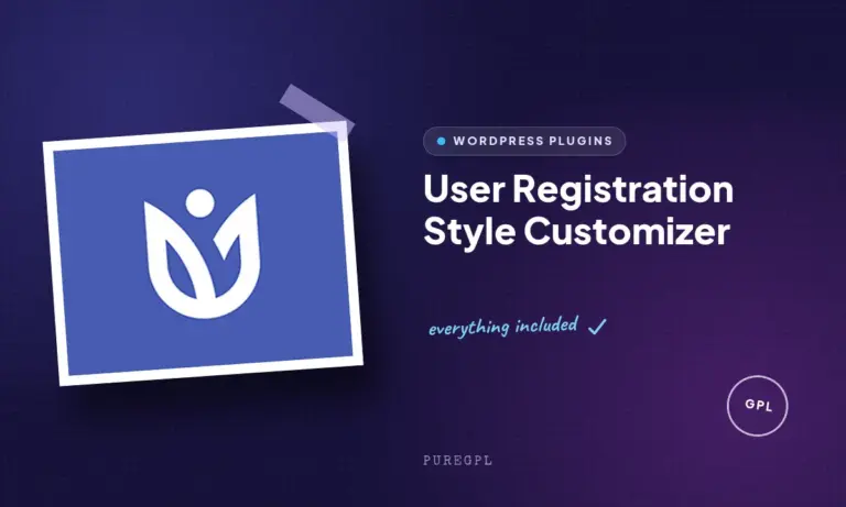 user registration style customizer