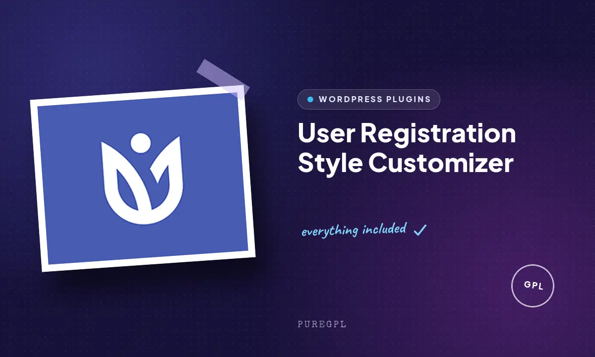 User registration | Style Customizer