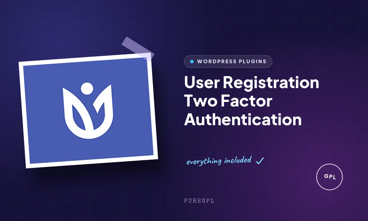 User registration | Two Factor Authentication