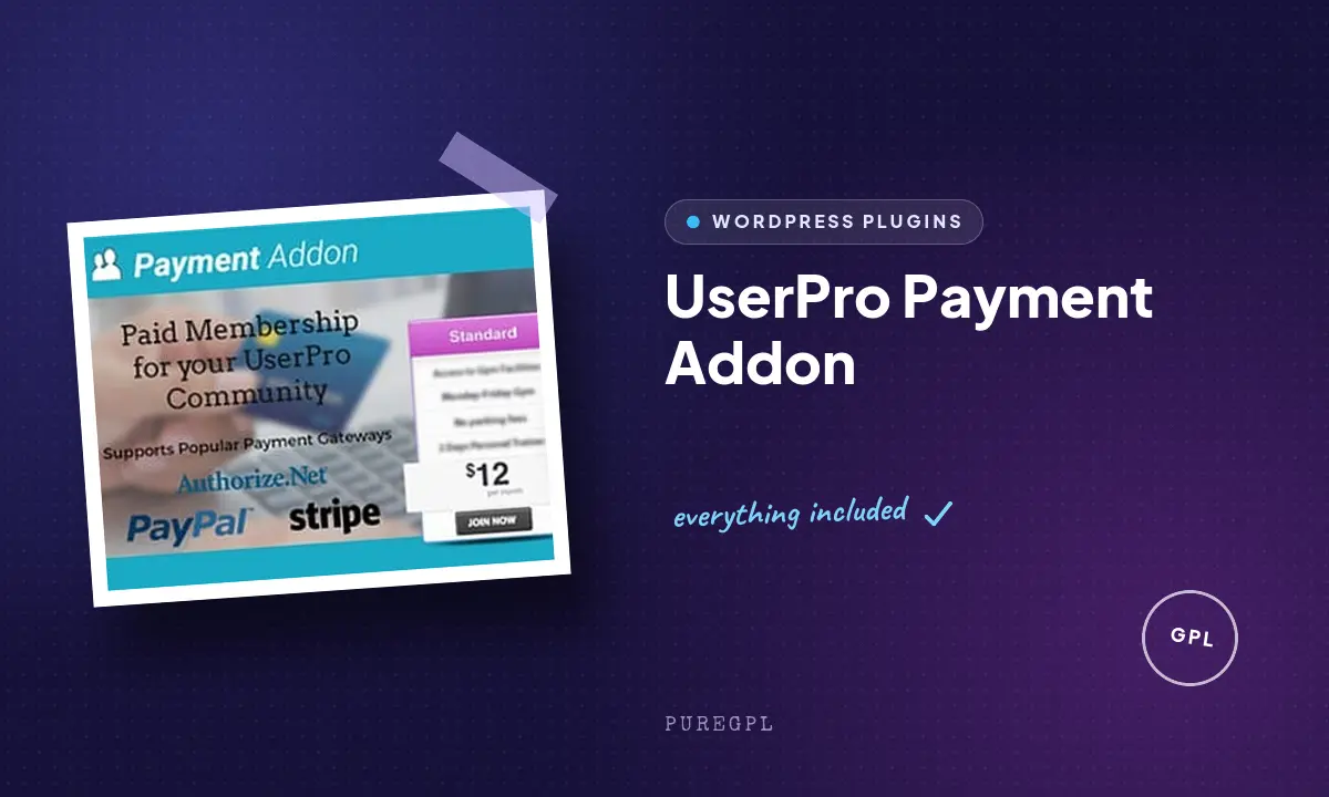 UserPro | Payment Add-on
