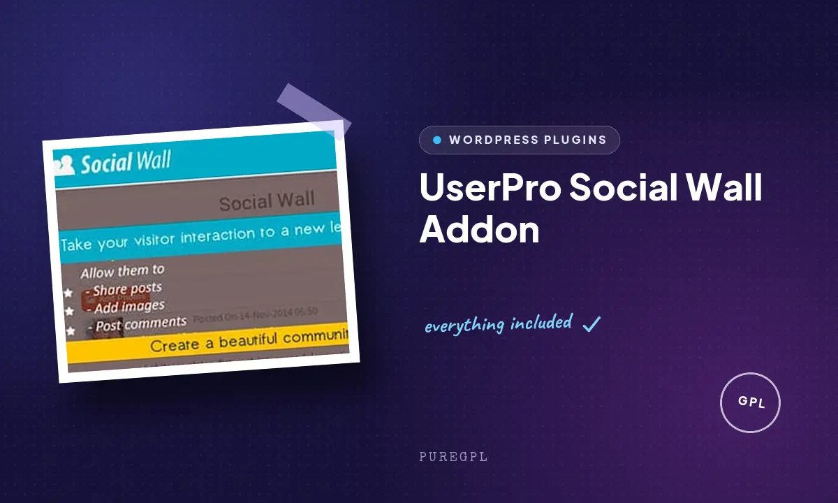 UserPro | Social Wall Add-on