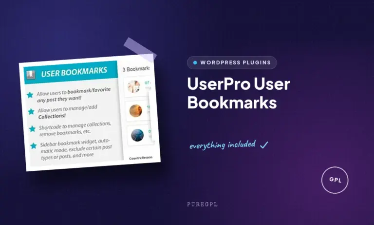 userpro user bookmarks