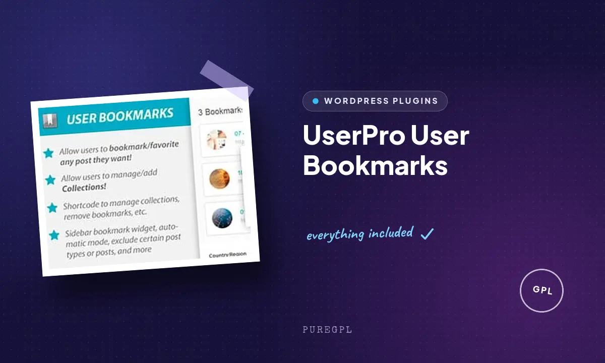 UserPro | WordPress User Bookmarks Add-on