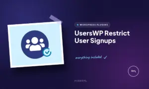 userswp restrict user signups