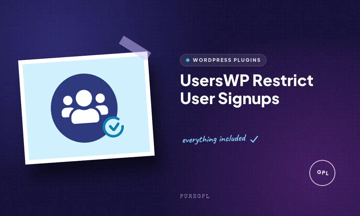 Userswp | Restrict User Signups
