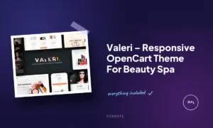 valeri responsive opencart theme for beauty spa