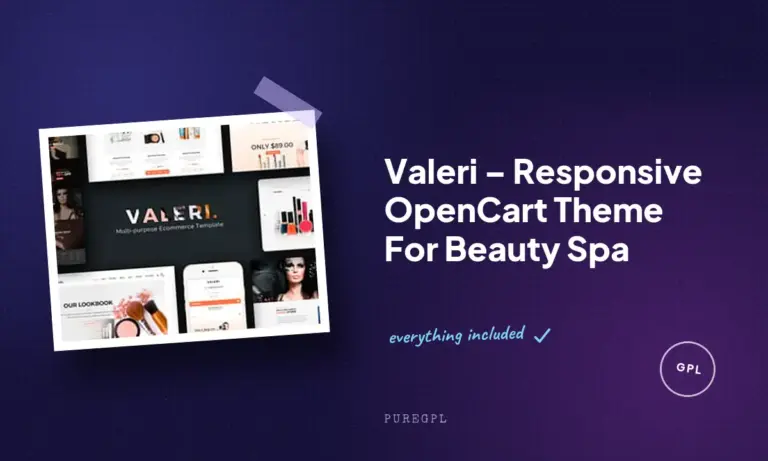 valeri responsive opencart theme for beauty spa