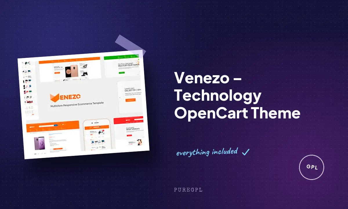 Venezo – Technology OpenCart Theme
