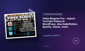video blogster pro import youtube videos to wordpress also dailymotion spotify vimeo more