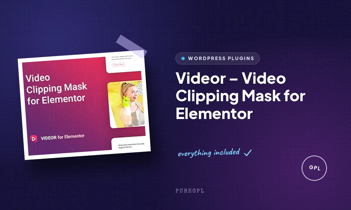 Videor – Video Clipping Mask for Elementor