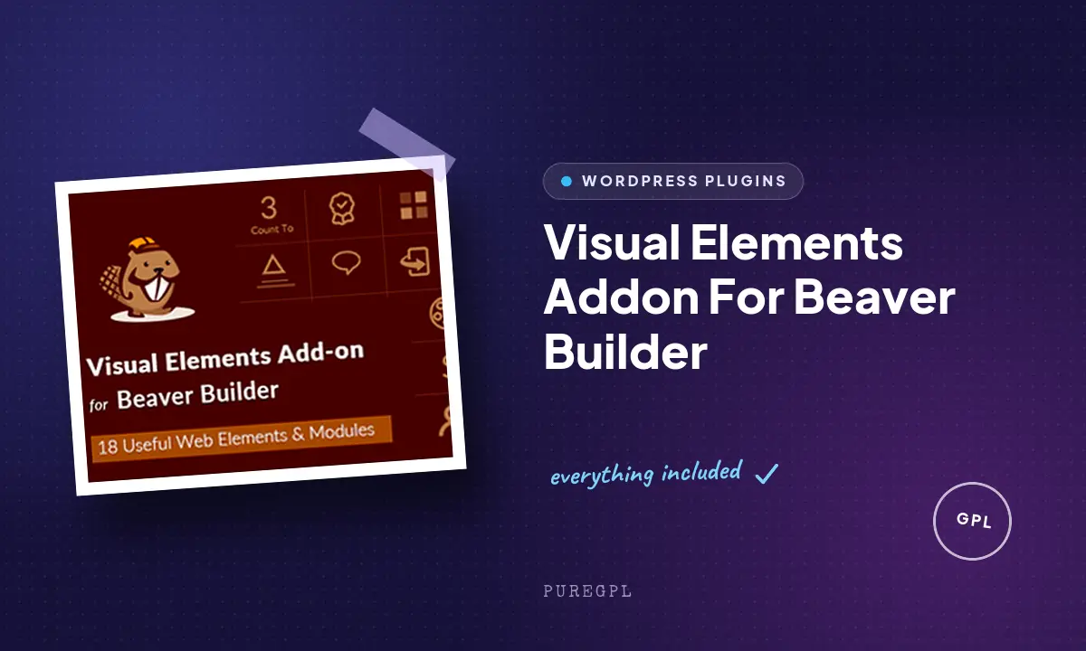 Visual Elements Addon For Beaver Builder