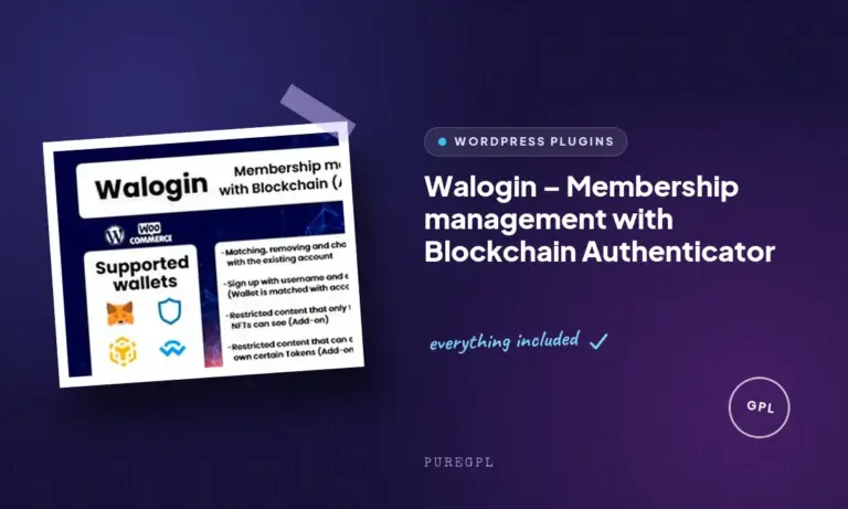 walogin membership management with blockchain authenticator