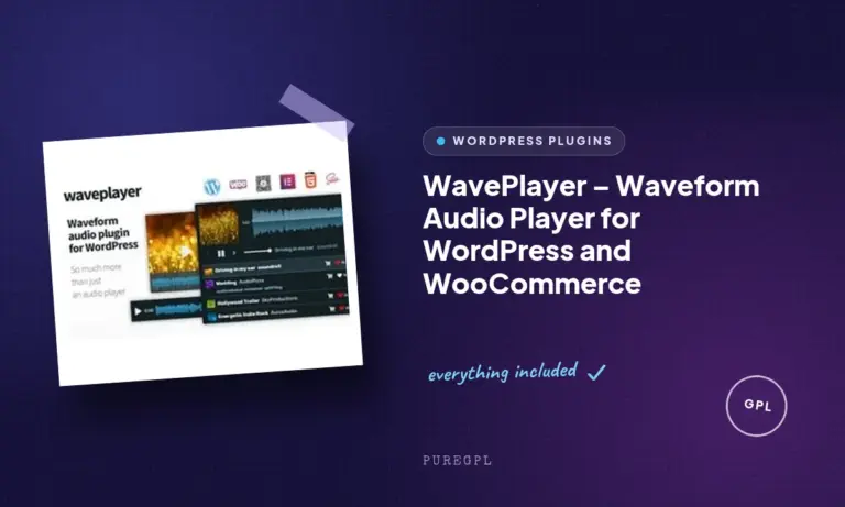 waveplayer waveform audio player for wordpress and woocommerce
