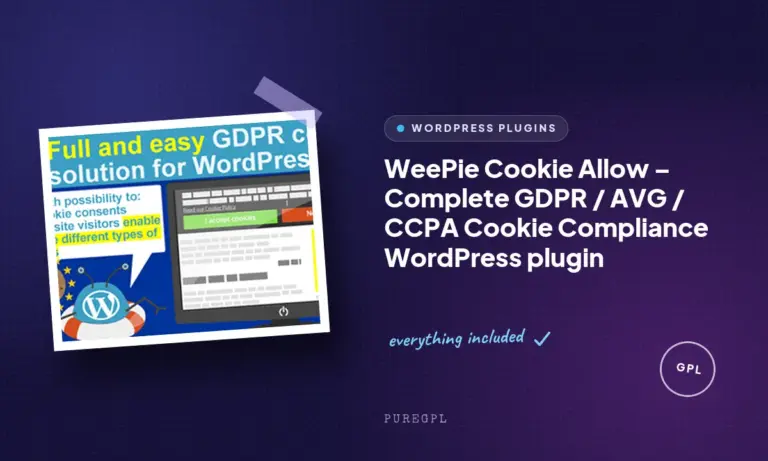 weepie cookie allow complete gdpr avg ccpa cookie compliance wordpress plugin