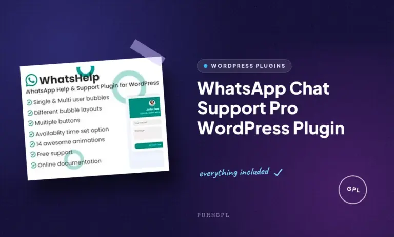 whatsapp chat support pro wordpress plugin