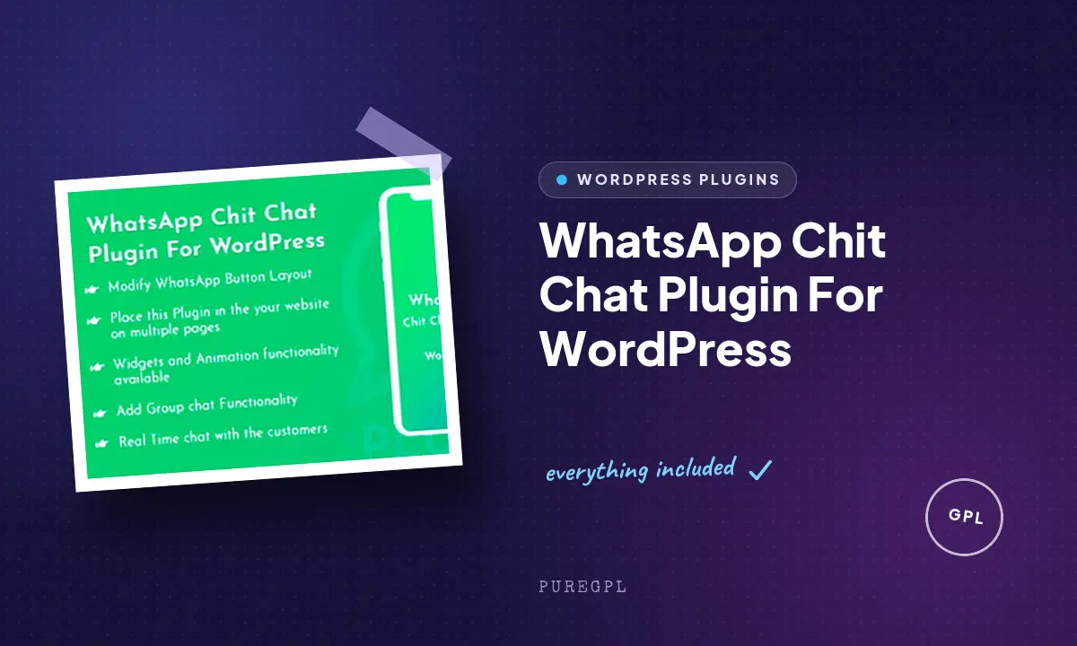 WhatsApp Chit Chat Plugin For WordPress