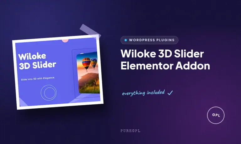 wiloke 3d slider elementor addon