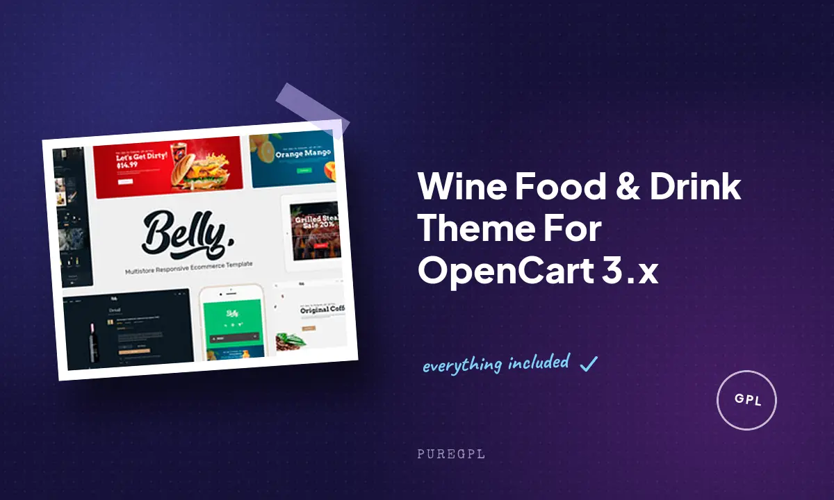 Wine Food & Drink Theme For OpenCart 3.x