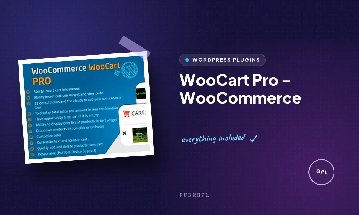 WooCommerce Cart – WooCart Pro