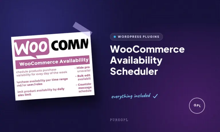 woocommerce availability scheduler