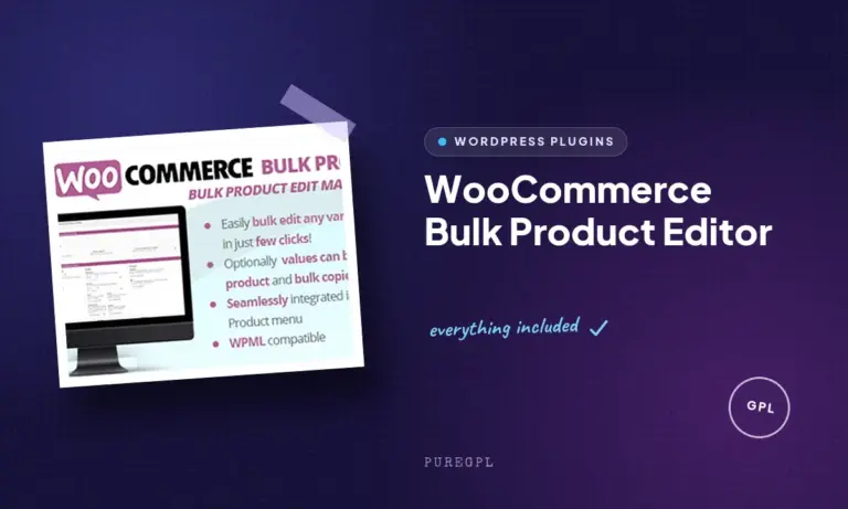 woocommerce bulk product editor