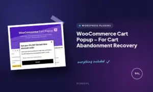 woocommerce cart popup for cart abandonment recovery