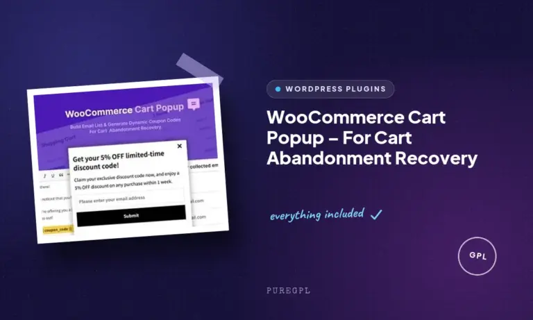 woocommerce cart popup for cart abandonment recovery